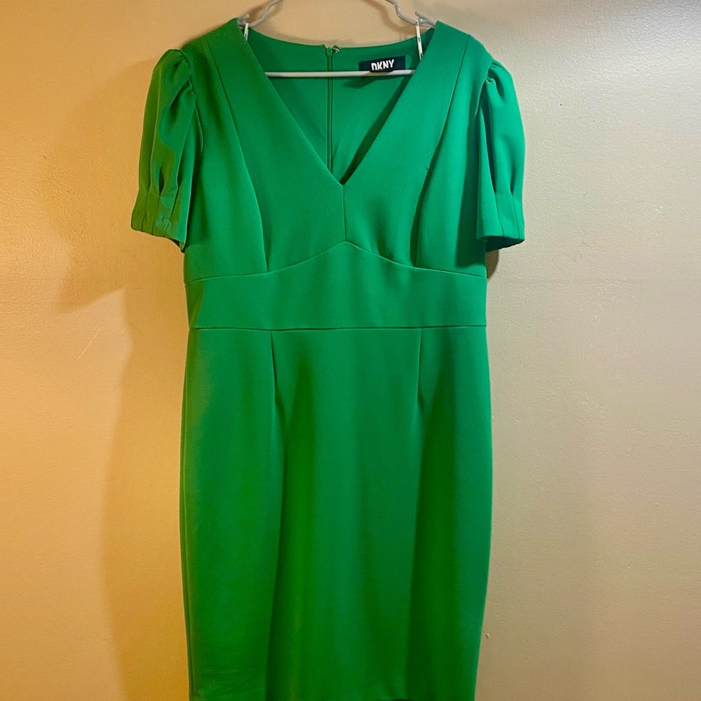 DKNY Emerald Green Midi Dress